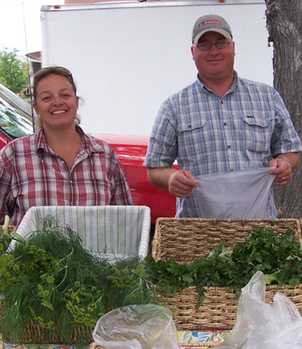 Natalie and Jason Condon farmers